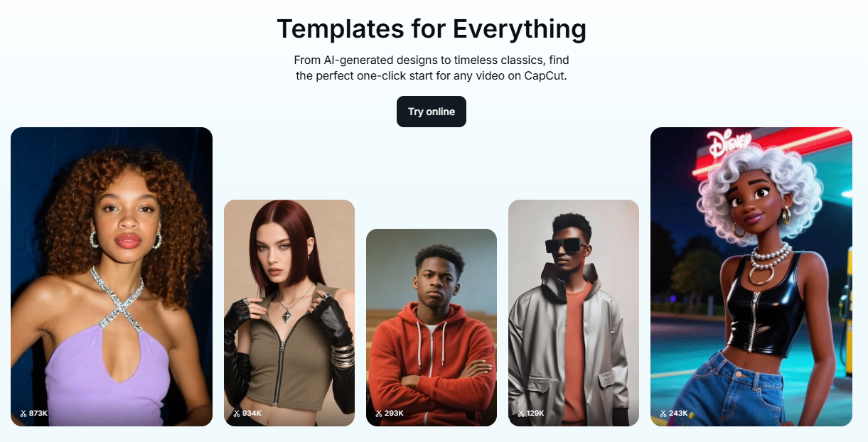 Template preview